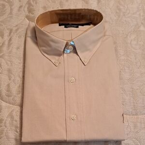 Men's Ralph Lauren Cream Button-Down Shirt